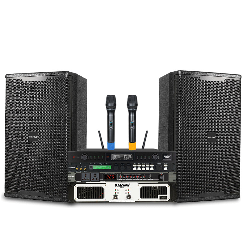RAKAVA卡包音响套装舞台KTV家用唱歌商用会议设备卡拉okK歌点歌机